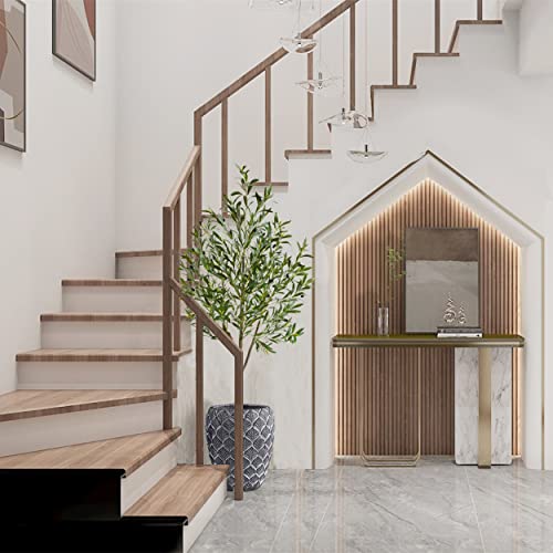 Warmplants Artificial Olive Tree, 6ft Tall Fake Olive Leaves Plant with Basket, Indoor Outdoor Faux Olive Topiary Silk Tree for Home Livingroom Office Décor - size: 6ft