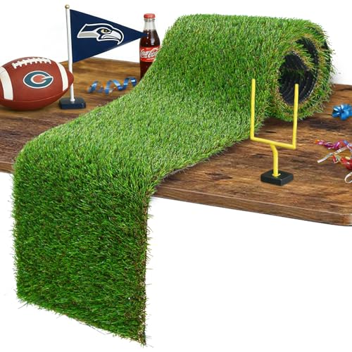 GLOBREEN Artificial Turf Grass Table Runner for Golf Party Decorations Table Centerpiece, Wedding, Birthday, Baby Shower 12" x 108" - size: 12" x 108"/1PCS