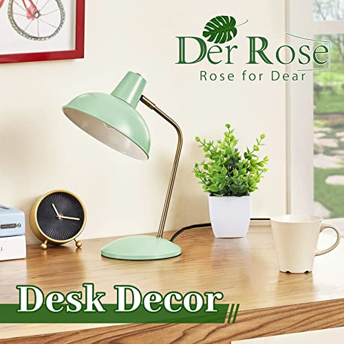 Der Rose 4 Pack Fake Plants Mini Artificial Greenery Potted Plants for Home Decor Indoor Office Table Room Farmhouse - color: Green