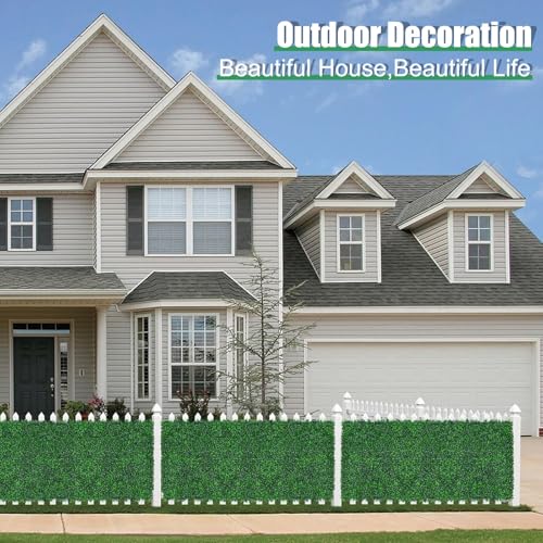 Yangrass Artificial Fence Panel Roll,64"x 144"(64 sq.ft) UV-Anti Faux Ivy Leaves Privacy Fence Screen Grass Wall Roll Panels for Indoor Home Decor and Outdoor Garden Backyard - size: 64x144 IN