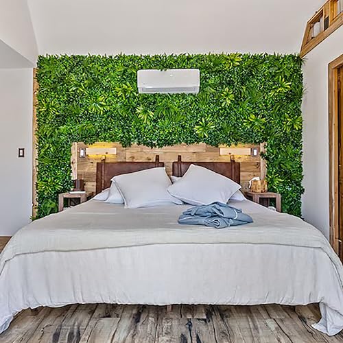 3rd Street Inn Artificial Greenery Wall Panels for Privacy - 12-Pack - color: Fern