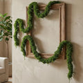2PCS 55 inch Artificial Fake Moss Green Vines for Home Commercial Office Hanging Reptile Moss wall Decor Wedding Event Halloween Christmas Easter wall Art Decorating