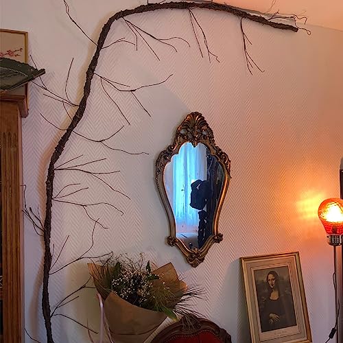 118" Flexible Large Artificial Fake Reptile Plants Tree Branches Twigs Cherry Blossom Liana Wall Hanging Wreath Trunk Stick Vines Garland Wedding Garden X'Mas Halloween Jungle Decoration - size: Large