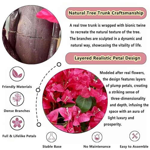 10FT Large Artificial Cherry Blossom Trees Red for Home Decor Indoor Outdoor,Arbol De Cerezo Artificial Grande,Faux Fake Cherry Blossom Tree for Garden Party Wedding - color: Red, size: 10x8.2ft