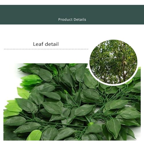 Large Artificial Ficus Tree - Realistic Fake Tree with Silk Leaves and Natural Wood Trunk - Indoor Home Office Decor - 1.5mx1.2m - size: 3*2m/118*78in