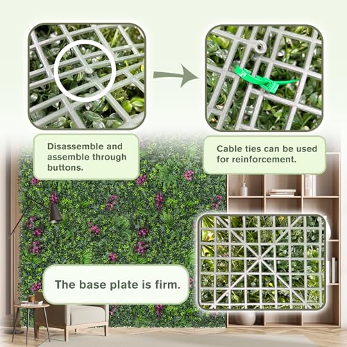 Greenery Grass Wall Boxwood Plant Roll: 72"x128"(64 SQFT with UV Resistant Green Leaves Faux for Interior Panel, Greenery Backdrop,Garden and Indoor Outdoor Wall&Fence Covering Privacy - color: 3d Style 2, size: 72"x128"