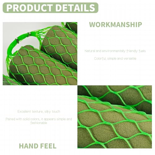 14 Pcs Floral Foam Garland for Fresh & Dried Flowers, 9.2ft Flower Sponge Blocks Kit, Foam for Flower Arrangement Holder for Arch Door Tabletop Decor, Wedding Home Garden Green Wet/Dry Foam Bricks