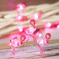 Pink Flamingo String Lights Battery Operated with Remote Fairy Lights 10ft 30LEDs USB Plug in Summer Tropic Themed Flamingo Decor Lights for Home Party Gifts Decorations - style: Flamingo
