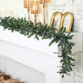 Giegxin 2 Pcs Total 10 ft Artificial Olive Leaf Vine Artificial Garland Hanging Green Vine with Fake Fruits Greenery Olive Leaves Decor for Wedding Backdrop Home Office Garden Wall Door - size: 10 ft