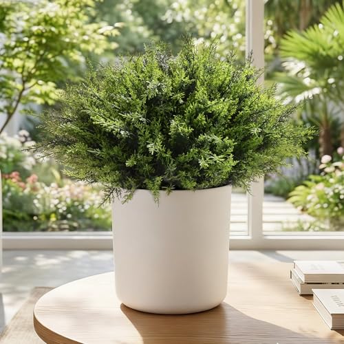 Waipfaru 36 Bundles Artificial Plants Outdoor， UV Resistant Artificial Plants，Fake Plants for Outdoor Porch Decor Lifelike Fake Bushes Greenery for Home Farmhouse Yard Decorations - color: Green, size: 36 Bundles
