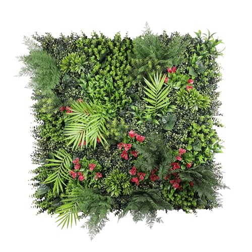 ECOOPTS 40"x40" Faux Ivy Privacy Fence Screen Artificial Boxwood Panels Topiary Hedge Plants for Indoor Outdoor Decoration, Style 12 Mixed Leave, 1 Pack - color: 40"x40" #12 Mixed Leave, size: 40"x40"