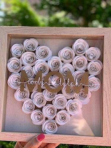 Mverse 18 Pcs Small Paper Flowers for Crafts, Paper Rose for Graduation Cap, Shadow Box Decoration, Party Table Confetti Décor (White) - color: 04- Snowy