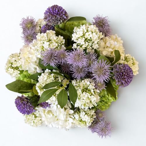 Into The Mystic, Faux Floral Arrangement, Large-Size Premium Artificial Indoor Flower Display with Beautiful Blooms and Foliage - High Energy Natural Looking Floral - color: Into the Mystic