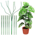 6 Pack 17'' Climbing Plant Support Stakes Moss Pole Monstera Plant Climbers Trellis Plants Stem Supports for Indoor Outdoor Climbing Potted Plants Flower Grow Upwards Green