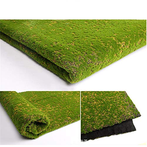 Artificial Moss Grass Turf Lawn,39inch DIY Artificial Grass Rug for Wedding Home Backyard Balcony Terrace TV Wall Indoor Outdoor Decor - color: Yellow