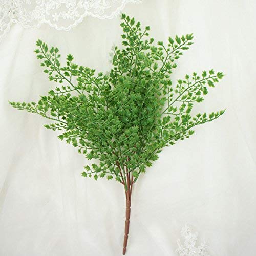 18" Artificial Soft Plastic Fern - Package of 3 (Maidenhair) - color: Maidenhair