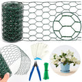 Floral Wire Netting, 4 x 118 Inch Mesh Netting with Plier, Protect Plant & Decorate Flower Arch, DIY Craft - size: 0.1*2m