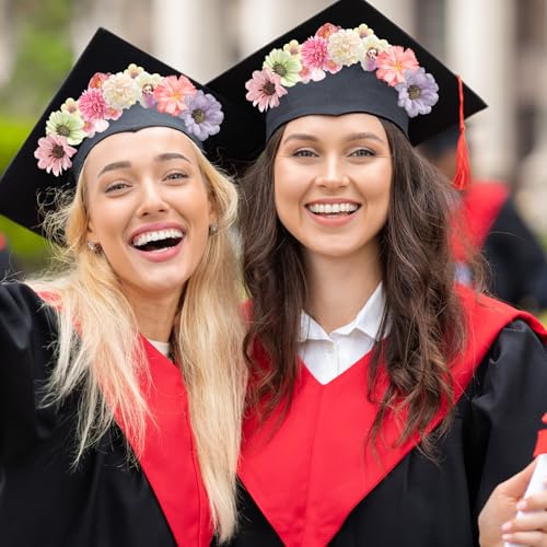 rongflower Faux Flower Heads Mini Multi Color Artificial Flower Heads Fake Peony Daisy Rose Flowers Multicolor Small Silk Daisy Flower Heads for Craft Garland Wedding Party DIY Home Decoration,2-4 cm - color: Multi Color