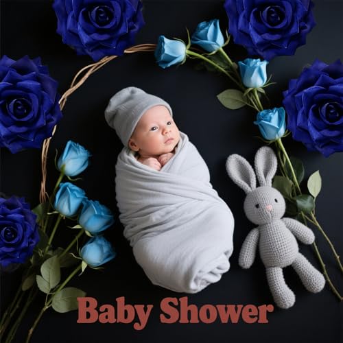 1 PCS 42-inch Giant Rose Large Decorative Flower, Wedding Window Display Background Decoration Rose, Valentine's Day （Dark Blue） - color: 05 Rose