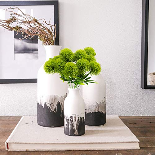 Uieke 10 Pcs Dandelion Artificial Flowers, Artificial Flowers for Decoration Fake Plants Bouquet Plastic Flowers for Home Decoration Wedding Decor Flower Arrangment Green - color: Green, size: 10PCS