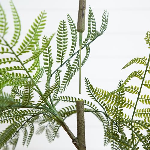 Nearly Natural 5ft Jacaranda Artificial Tree - Lifelike Green Leaves, Flexible Branches, Premium Craftsmanship, Includes Nursery Planter - Ideal for Home Decor in Living Rooms, Bedrooms, Entryways