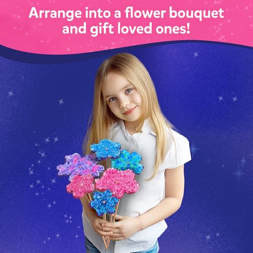Skillmatics Poke-in Art - Flower Bouquet, DIY Wood Craft Kit, Mess-Free Creative Play for Girls and Boys Ages 4, 5, 6, 7, 8, 9, Fine Motor Skills, Screen-Free Fun - style: 2. Flower Bouquet