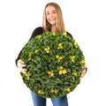 365 Curb Appeal 23" XL Bougainvillea Topiary Balls + Yellow Flower Pack (1 Artificial Topiary Ball (2 Halves)) - color: Bougainvillea + Yellow Flowers, size: 1 topiary ball (2 halves)