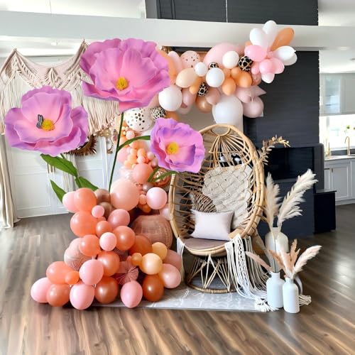 5.8 Ft Giant Artificial Flowers for Decoration,Large EVA Flower Decor,Wedding Arrangements, Birthday Party Banquet Background,Hotel,Office,Window Display(Purple) - color: Purple