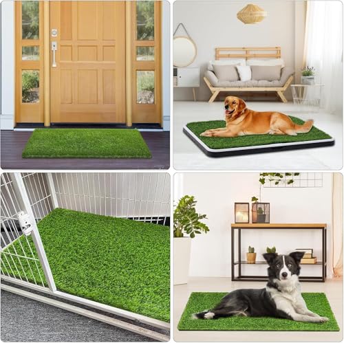 Artificial Grass, Professional Dog Grass Mat, Potty Training Rug and Replacement Turf Outdoor Rug Patio Lawn Decoration, Easy to Clean with Drainage (26x30 inch) - size: 26x30 inch