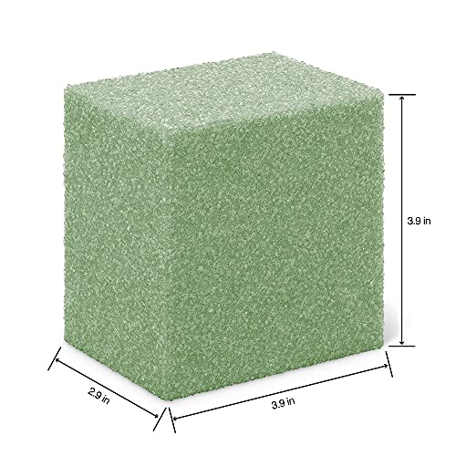 FloraCraft FloraFōM Block 2.9 Inch x 3.9 Inch x 3.9 Inch Green - size: 2.9" x 3.9" x 3.9"