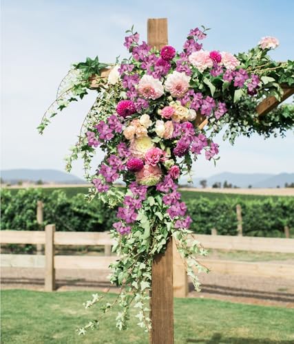 Purple Faux Bougainvillea 8 PCS Realistic Artificial Bougainvillea 29.9" Silk Flowers Long Stem Flowers for Tall Vase Home Wedding Centerepieces Decor (Purple) - color: Purple
