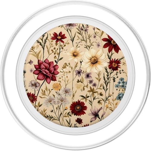 Mixed Flower Bouquet Floral Pattern Wildflowers PopSockets PopGrip for MagSafe - style: Magnetic PopGrip