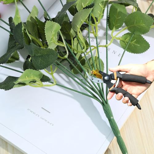 Jasion Artificial Roses Fake Flowers 10 Heads Arrangement Silk Bouquet Glorious Meanings for Home Office Parties and Wedding Decoration (Yellow) - color: Yellow