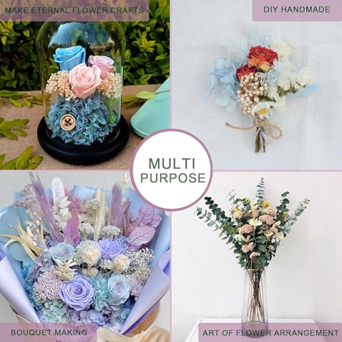 Natural Preserved Millet Flowers Dried Bouquet Flowers and Plants Arrangements for Home and Wedding Decoration (Cherry Pink) - color: Cherry Pink