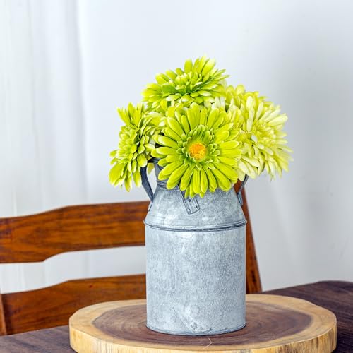TOPIA Artificial African Daisies Flowers African Daisy Silk Flowers Artificial Gerbera Daisies Pack of 10 (Green) - color: Green, size: 10pcs