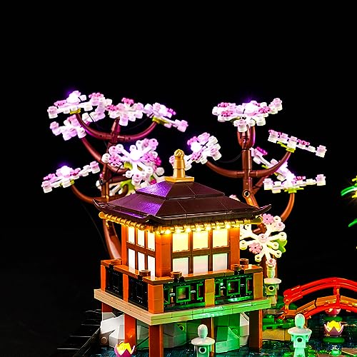 Led Light Kit for Lego Icons Tranquil Garden 10315 Creative Building Set, Decorative Lights are Perfect for Christmas and Halloween Gifts (Lights Only, No Lego Models) - color: 10315 Tranquil Garden, size: Sensing Version