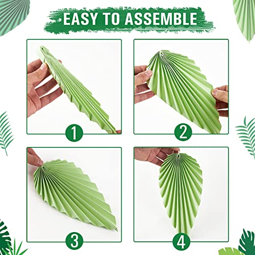 Easy Joy Paper Leaves Decorations for Wall Paper Fans Classroom Decoration Leaves Backdrop Decor Wall Decor,Set of 9 - color: F-leaves