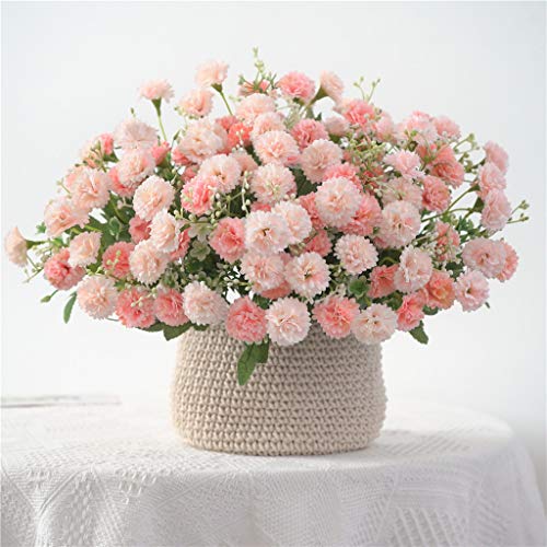 5 Forks 20 Artificial Flower Small Lilac Bouquet Fake Flowers,White Pink - color: White Pink