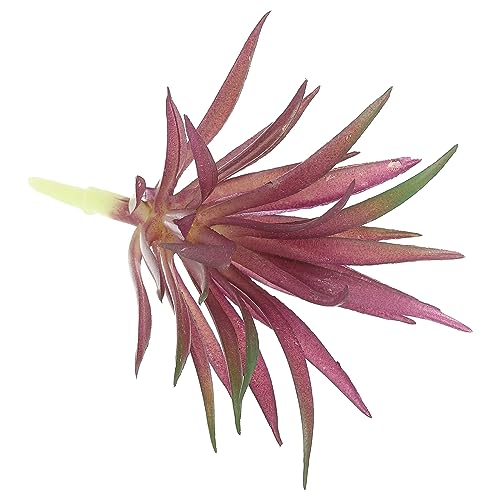 PATIKIL Artificial Succulent Plants, 2 Pack Small Fake Plants Faux Succulents Plant Unpotted for Home Garden Decoration, Burgundy