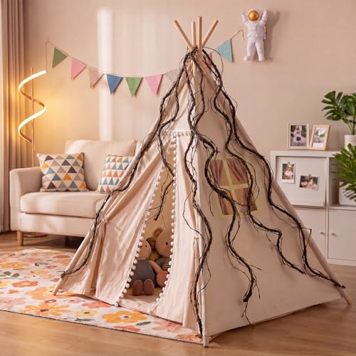Suncalla 5 Pcs Artificial Bendable Tree Branches for Decoration Fake Trunk Garland Twigs Leaves Cherry Blossom Grape Vines for Wall Hanging Front Door Reptile Habitat Decoration (35in,Original) - color: Original, size: 35in