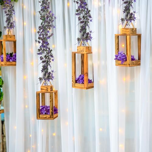 RECUTMS Artificial Vines Outdoor Ivy Garland Room Decor for Bedroom Aesthetic Garlands for Decoration Fake Leaves Fake Plastic Plants for Indoor Home Outdoor Garden Proch Backyard Arch Decor(Purple) - color: Purple, size: Ivy Garland