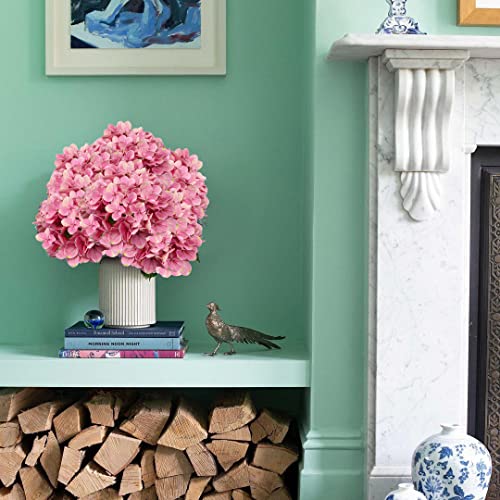 DILATATA Silk Hydrangea Flower 26" Big Fake Hydrangea Faux Flowers Lifelike Tall Artificial Hydrangea Real Touch Hydrangea for Wedding Ceremony Centerpieces Decoration - color: Pink #3, size: 3PCS