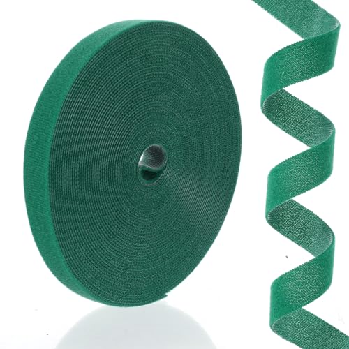 Plant Tape for Climbing Plants - Reusable Green Plant Tape & Adjustable Garden Ties for Greenhouse, Tree, and Floral Support (197 ft x 0.59 in)