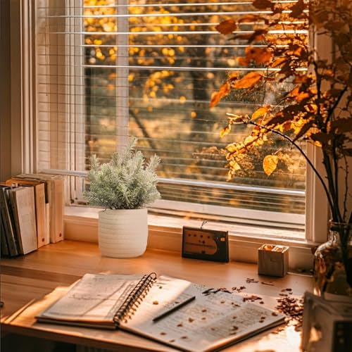 Hopewood Small Artificial Plants Eucalyptus with a Weave Basket Potted Plants for Home Office Desk Farmhouse Indoor Decor - color: Green Plant Style B