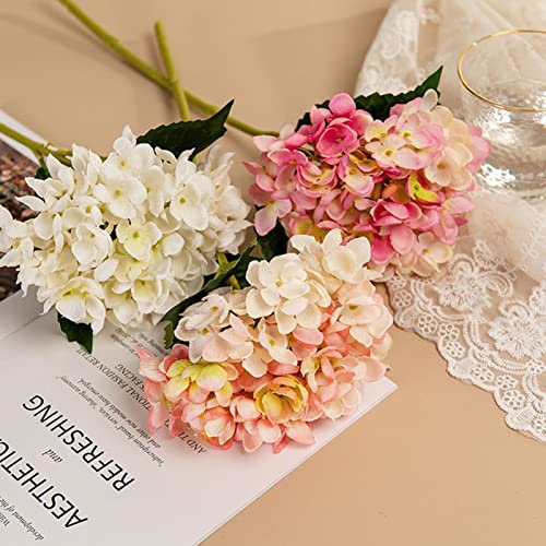 1 Branch Artificial Flower,Realistic Looking No Watering 6 Forks Simulation Hydrangea Wedding Decoration Home Decor Coffee
