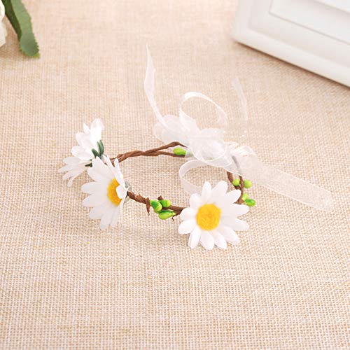 E-outstanding Silk Daisy Flower Head 100PCS 1.5Inch White Artificial Gerbera Fake Flowers Heads for Wedding Party,Home Decoration and DIY Craft