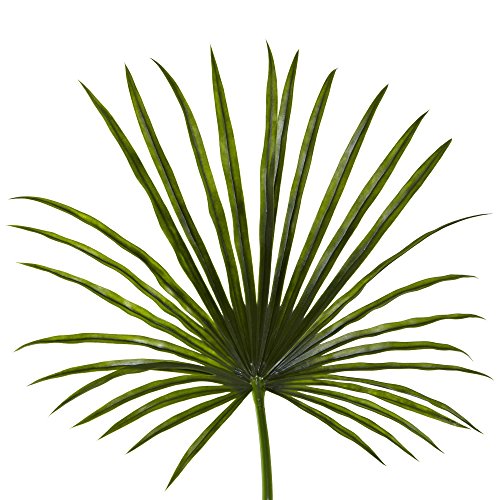 Nearly Natural 50in. Fan Palm Spray Artificial Plant (Set of 2)
