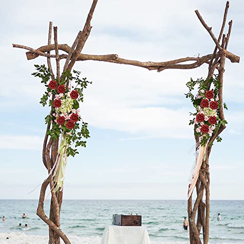 IPOPU Artificial Flowers,50pcs Red Sparkly Roses Glitter Flowers Bling Artificial Roses with Stem for DIY Wedding Bridal Bouquet Home Party Decoration(Red) - color: 50pcs Red