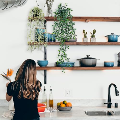 Freyalife 2pcs Fake Hanging Plants for Room Decor,Artificial Potted Plants Eucalyptus for Aesthetic Vintage Boho Home Office Living Bedroom Wall Patio Bathroom Bookshelf Christmas Indoor Outdoor Decor - color: 2 Pots of Mandala Eucalyptus