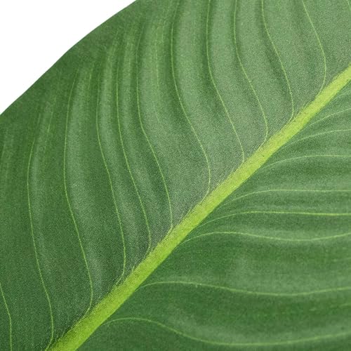 Artificial Tree in Colorful Flower Pattern Planter, Fake Bird of Paradise Silk Tree for Indoor and Outdoor Home Decoration - 67" Overall Tall (Plant Pot Plus Tree) - style: Bird of Paradise
